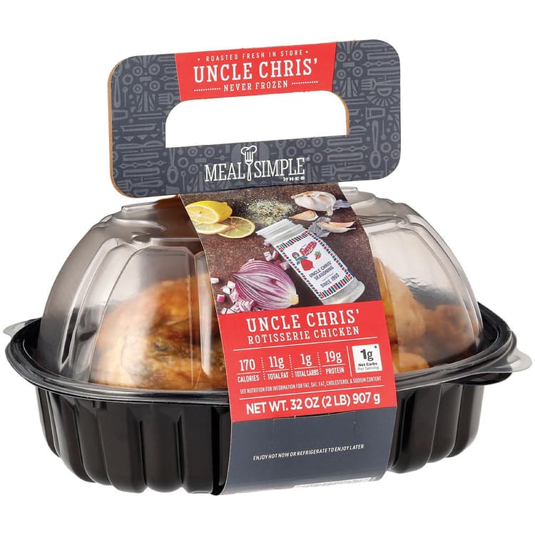 H-E-B Meal Simple Uncle Chris' Seasoned Rotisserie Chicken