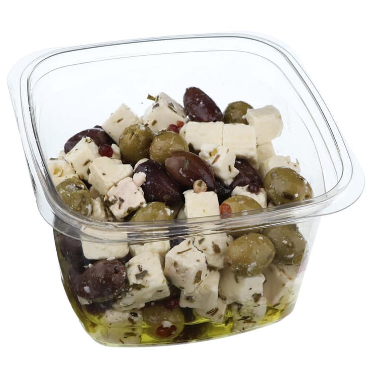 H-E-B Pitted Olives And Feta In Oil