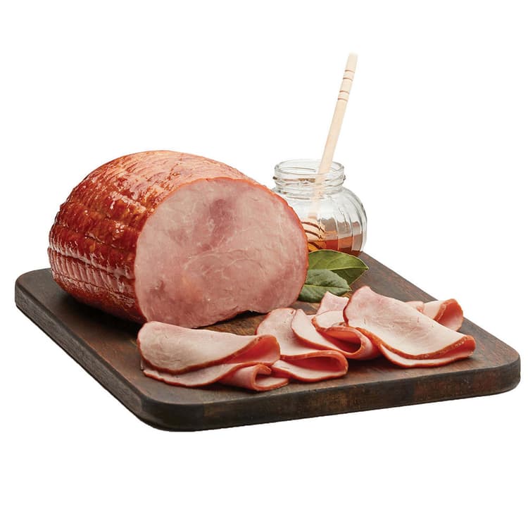 H-E-B Select Ingredients Applewood Smoked All Natural Uncured Ham With Honey Glaze, Sliced