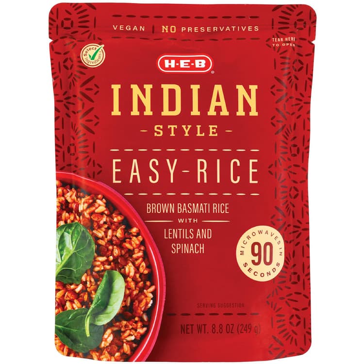 H-E-B Select Ingredients Indian Style Easy Rice