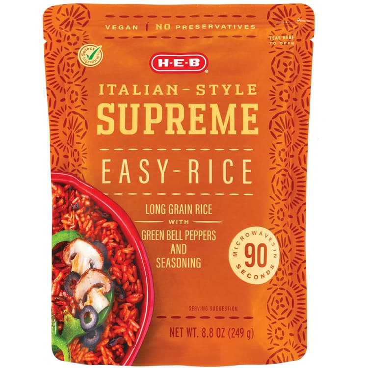 H-E-B Select Ingredients Italian Style Supreme Easy Rice