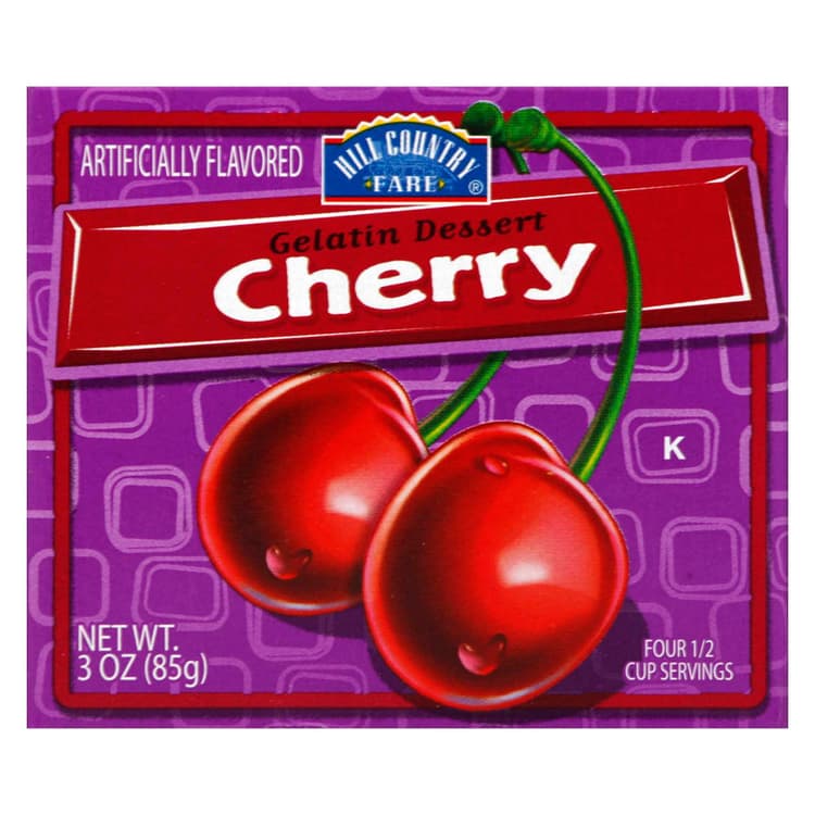 Hill Country Fare Cherry Gelatin Dessert Mix