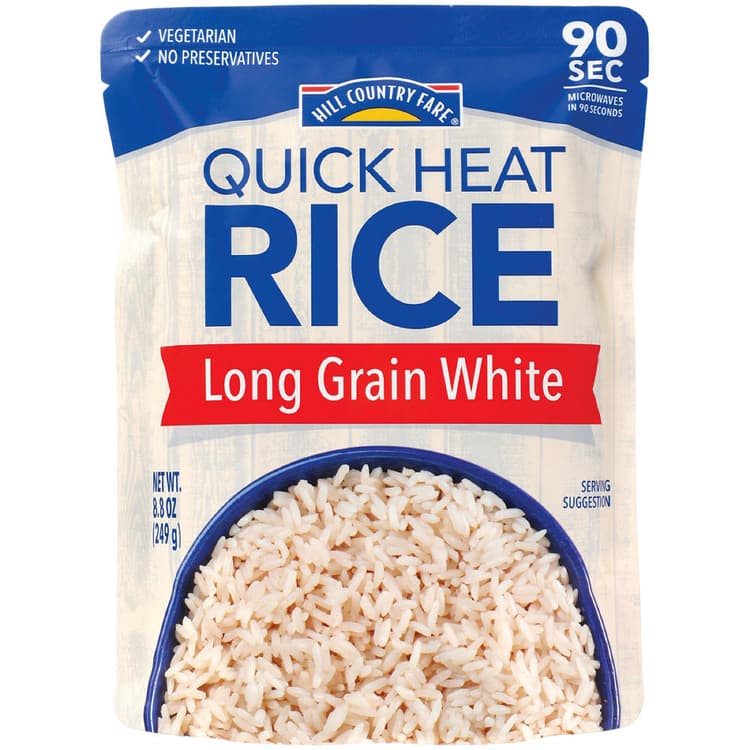 Hill Country Fare Quick Heat Long Grain White Rice
