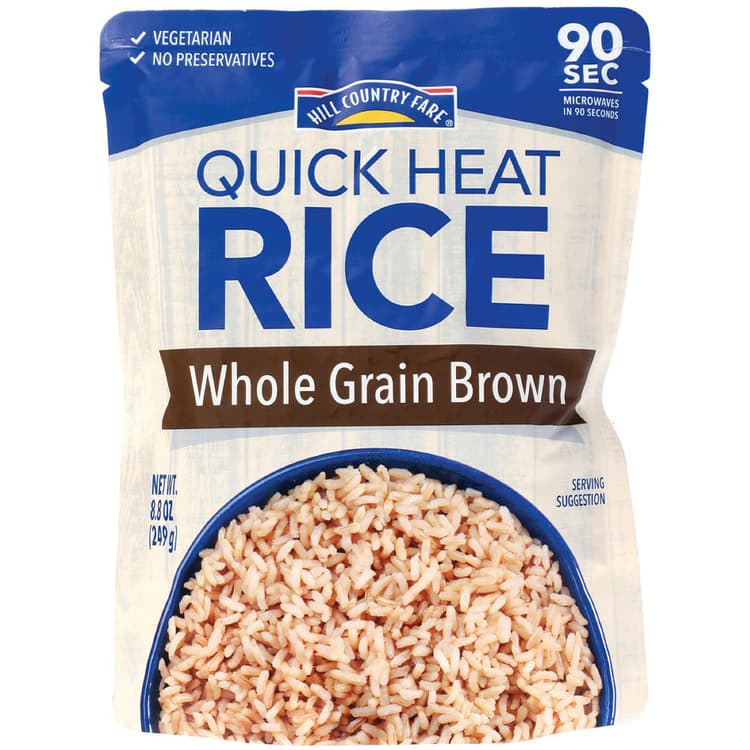Hill Country Fare Quick Heat Whole Grain Brown Rice