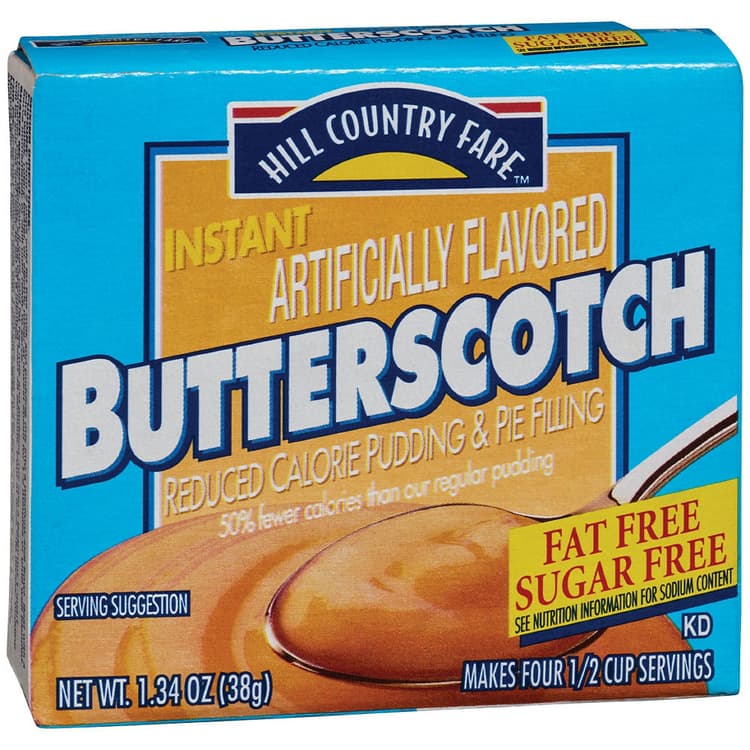 Hill Country Fare Sugar Free Butterscotch Instant Pudding Mix