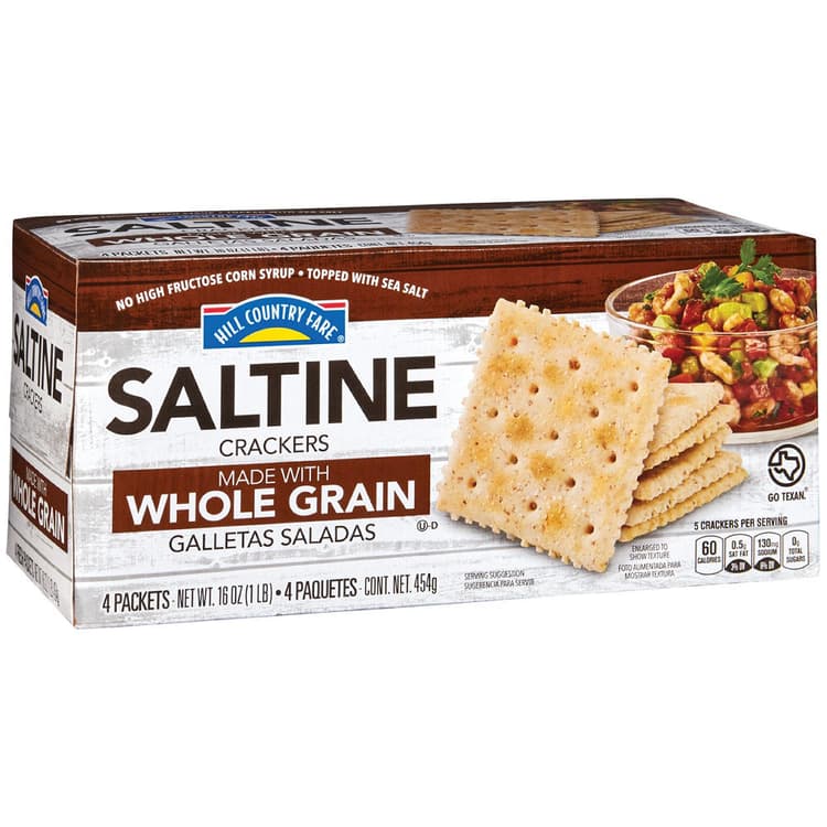 Hill Country Fare Whole Grain Saltine Crackers