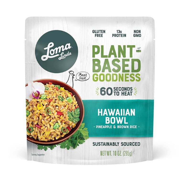 Loma Linda Sustainable Plant-Based Protein Hawaiian Bowl With Pineapple And Brown Rice