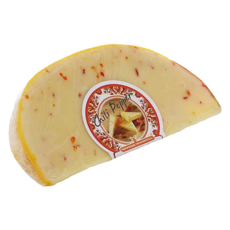 Martin Preferred Paris Gourmet Spicy Edam Style Cheese With Red Hot Chili Peppers