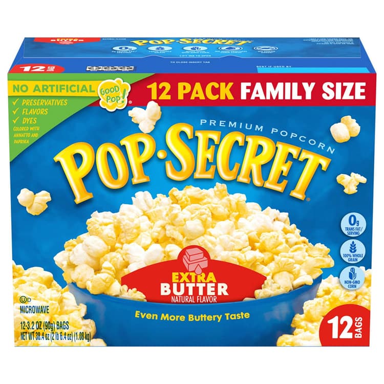 Pop Secret Extra Butter Microwave Popcorn Value Size