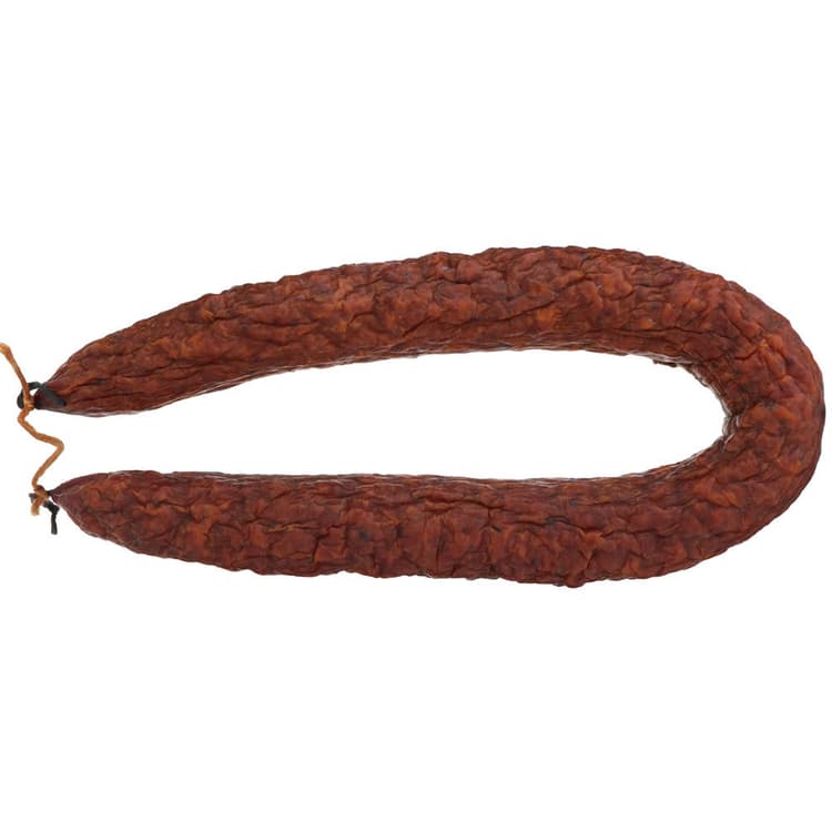 Prasek'S Smoked Pork And Beef Semi-Dry Sausage Ring