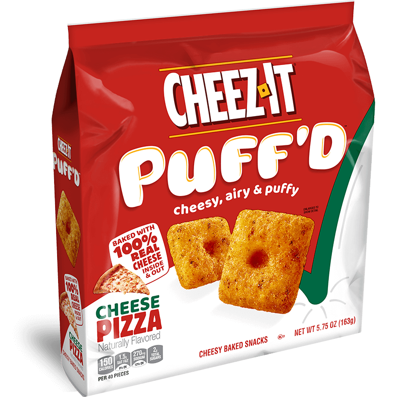Cheez-It Puff'D Cheesy Baked Snacks Cheese Pizza