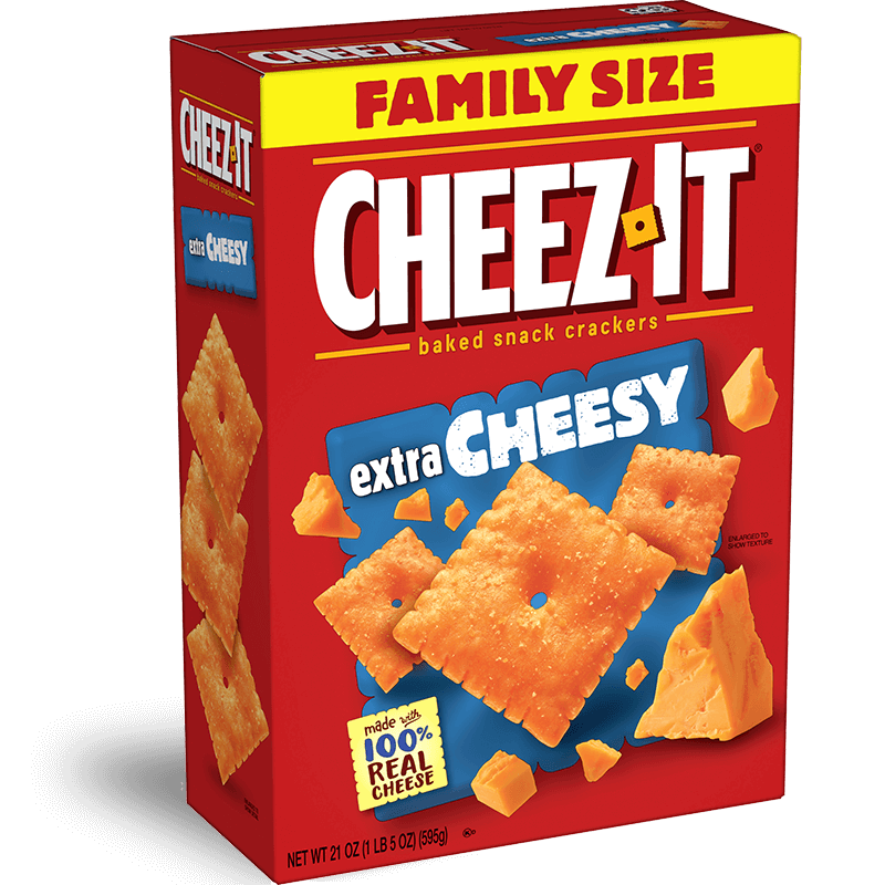 Cheez-It Extra Cheesy Baked Snack Crackers, Family Size