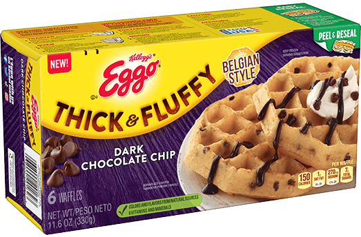 Kellogg'S Eggo Belgian Style Thick & Fluffy Dark Chocolate Chip