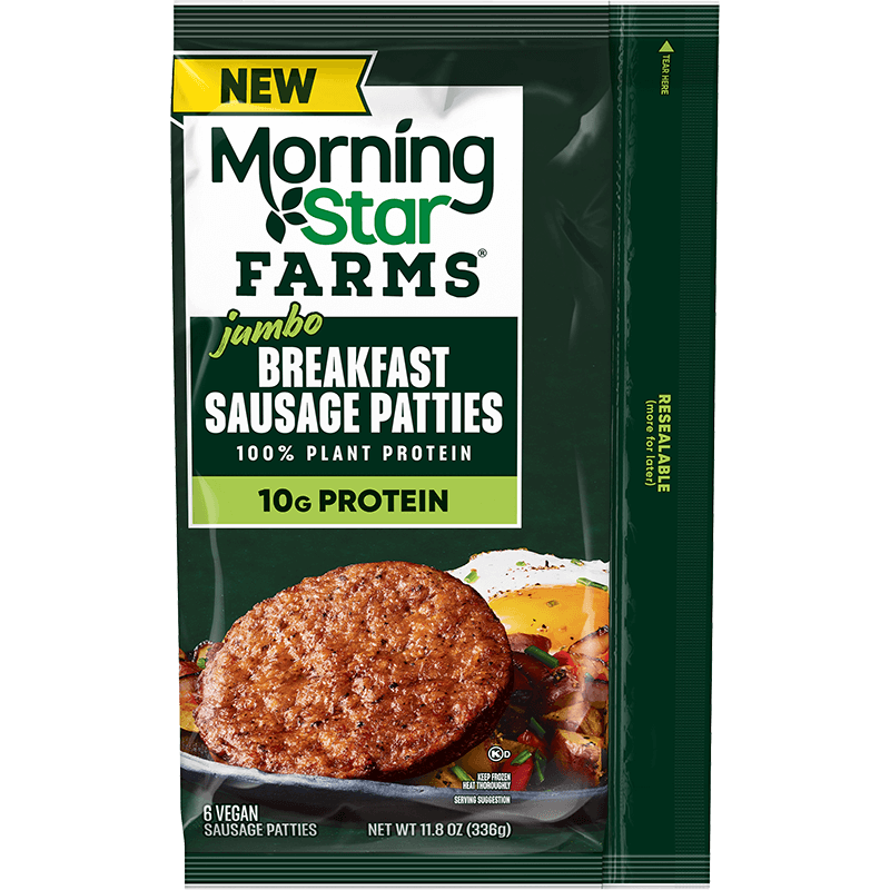 Morningstar Farms Jumbo Meatless Sausage Patties, Original