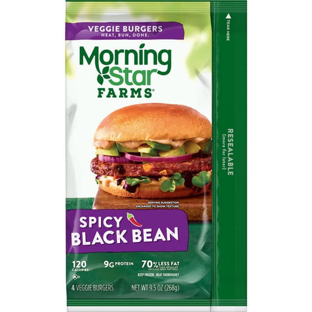 Is it Vegetarian? Morningstar Farms Spicy Black Bean Veggie Burgers
