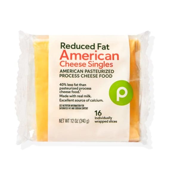 Publix Reduced-Fat 2% Milk American, Cheese Singles