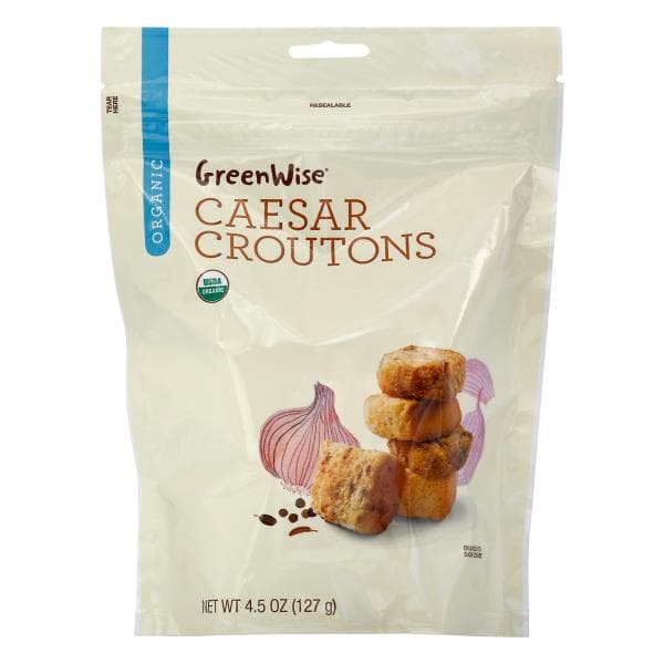 Greenwise Croutons, Organic, Caesar