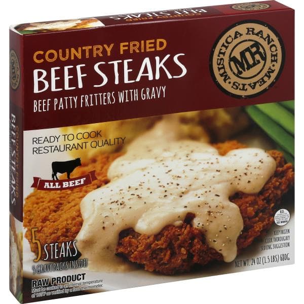 Country Fried Beef Steak Patties With Gravy