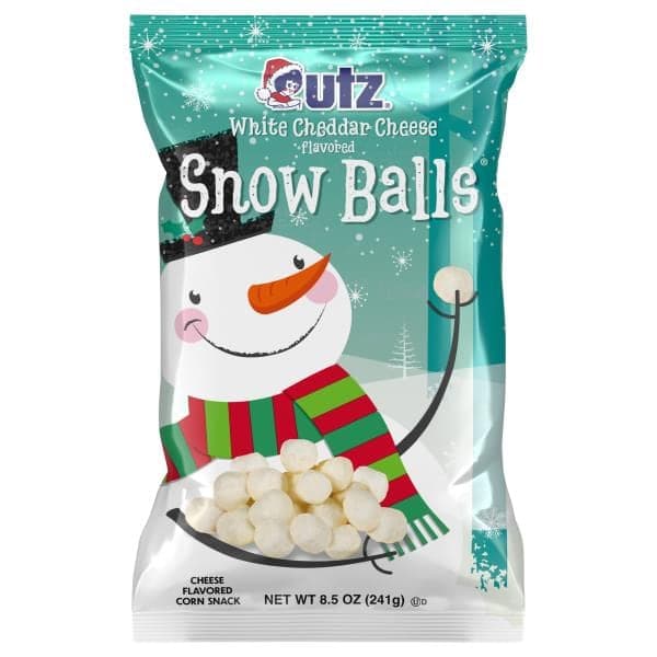 Utz Snowballs, White Cheddar Cheese Flavored