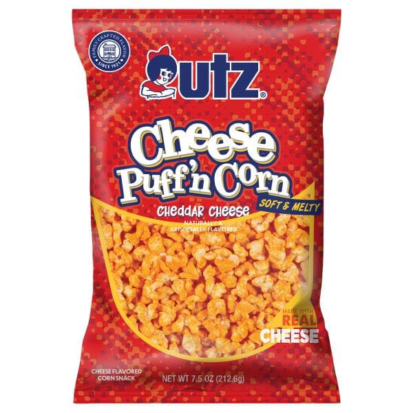 Utz, Corn Snack, Cheese Flavored, Soft & Melty