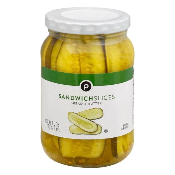 Publix Pickles, Bread & Butter, Sandwich