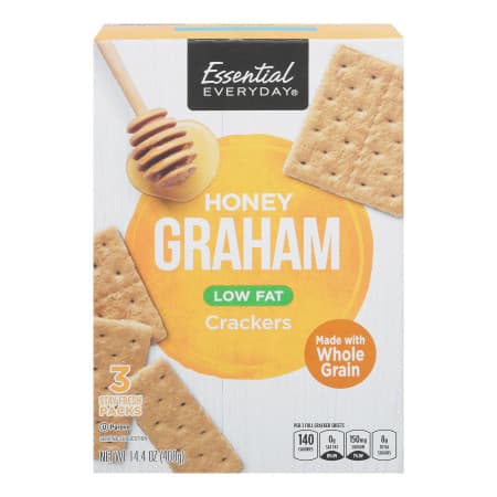 Essential Everyday Crackers, Honey Graham, Low Fat