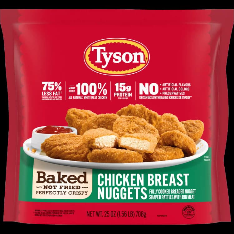 Tyson Air Fried Perfectly Crispy Chicken Nuggets