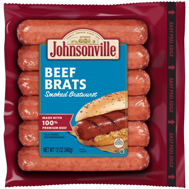 Johnsonville Beef Brats Smoked Bratwurst