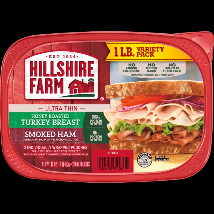 Hillshire Farm Ultra Thin Honey Roasted Turkey Breast & Smoked Ham