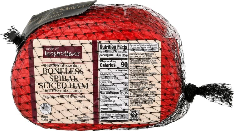 Taste Of Inspirations Boneless Spiral Sliced Hardwood Smoked Ham