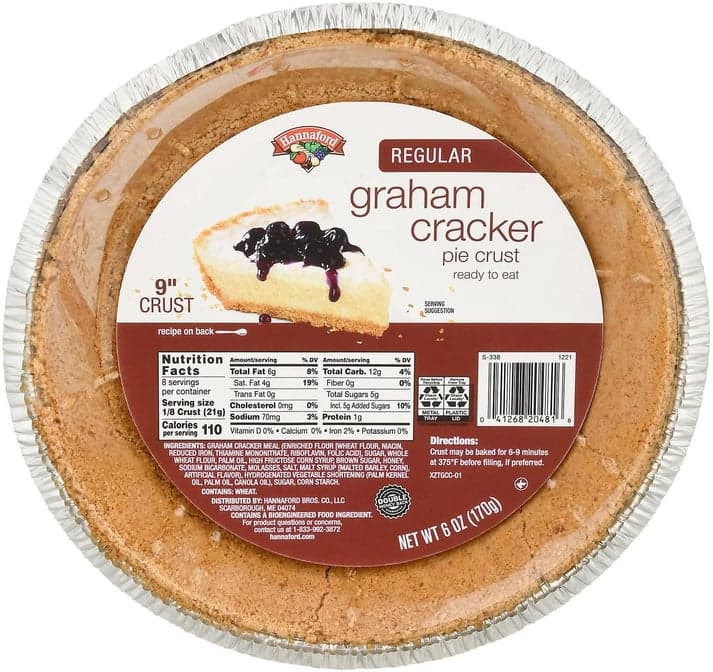 Hannaford 9 In. Graham Cracker Pie Crust