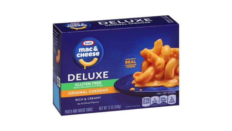 Kraft Mac & Cheese Deluxe Gluten Free Original Cheddar
