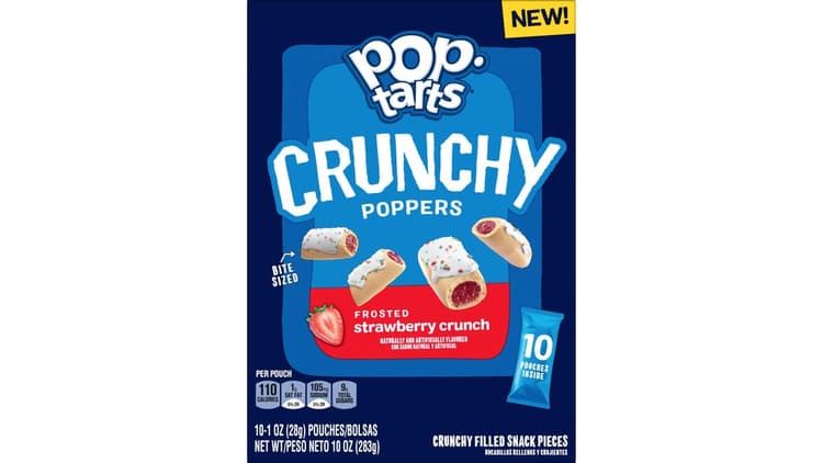 Pop-Tarts Crunchy Poppers Frosted Strawberry Crunch
