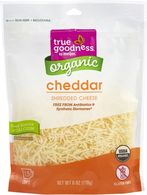 True Goodness Organic Shredded Cheddar Cheese