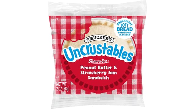 Is it Rye Free? Smucker's Uncrustables High Five! Peanut Butter & Strawberry Jam Sandwich