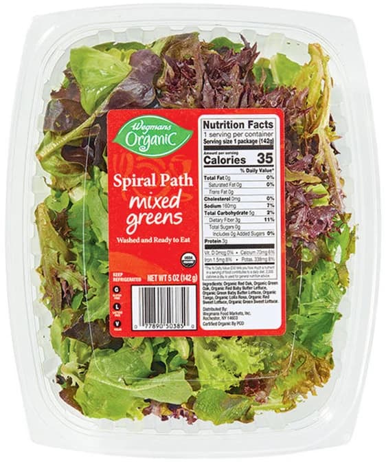 Wegmans Organic Spiral Path Mixed Greens