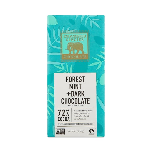 Is it Pescatarian? Endangered Species Dark Chocolate With Forest Mint
