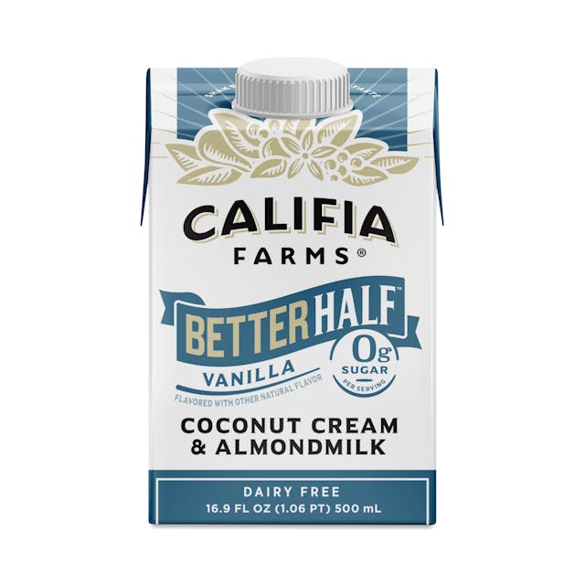 Is it Shellfish Free? Califia Farms Better Half Almond Milk Half And Half, Vanilla