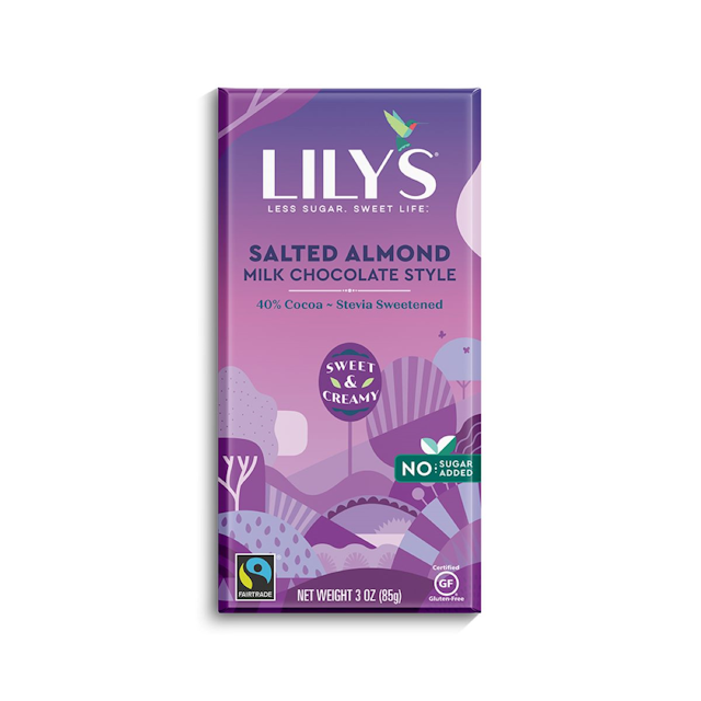 Is it Low FODMAP? Lily's Sweets Milk Chocolate Style Bar, Salted Almond