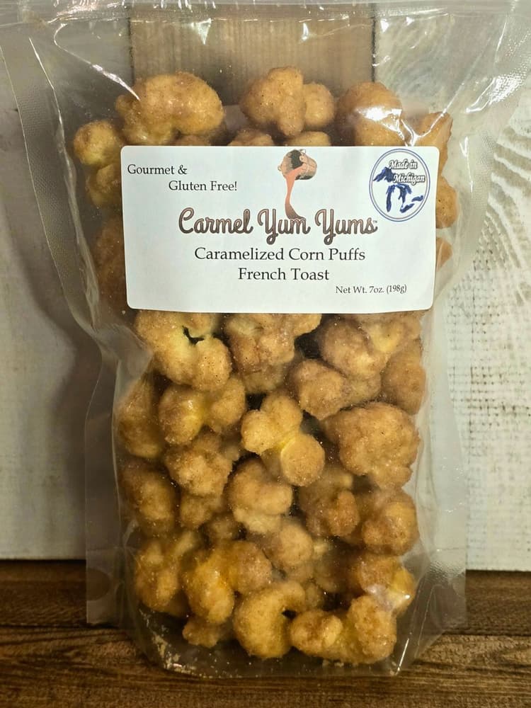 Carmel Yum Yums Caramelized Corn Puffs French Toast