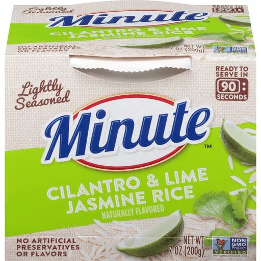 Is it Soy Free? Minute Rice Jasmine Lightly Seasoned Cilantro And Lime