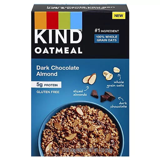 Is it Dairy Free Kind Oatmeal, Dark Chocolate Almond