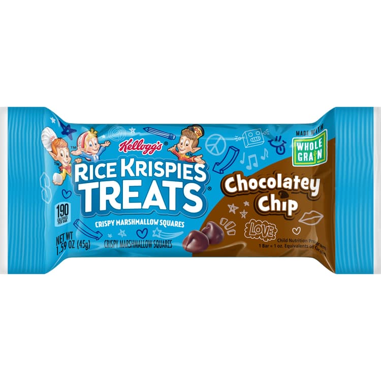 Kellogg'S Chocolatey Chip Rice Krispies Treats Marshmallow Squares