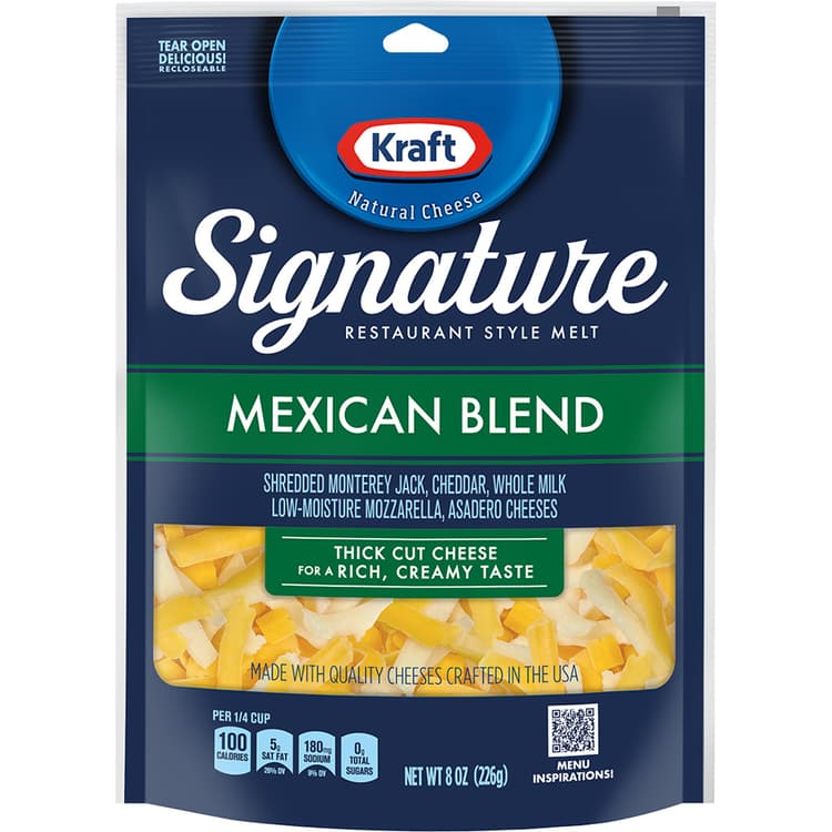 Kraft Signature Mexican Blend Thick Cut Cheese