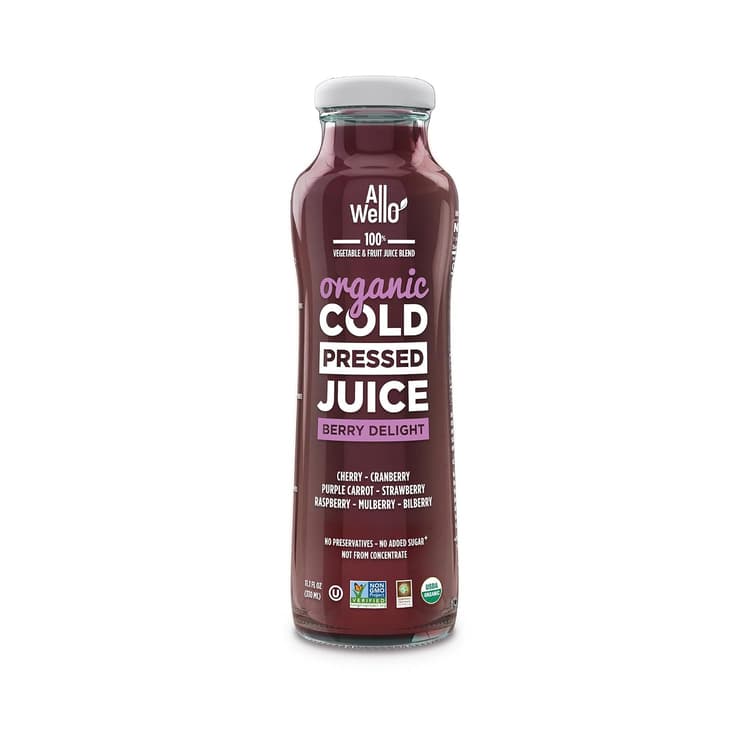 All Wello Juice, Organic, Berry Delight, Cold Pressed