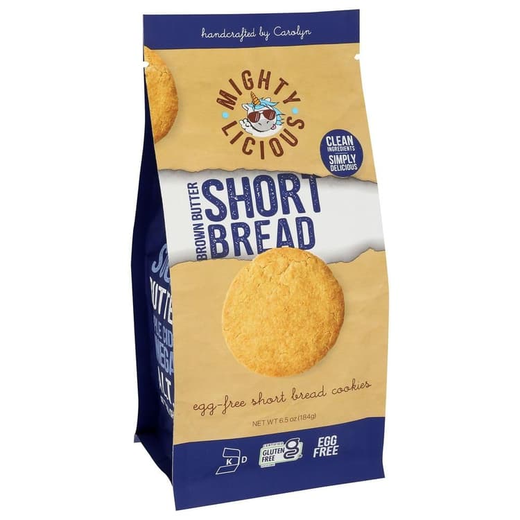 Mightylicious Brown Butter Egg-Free Shortbread Cookies