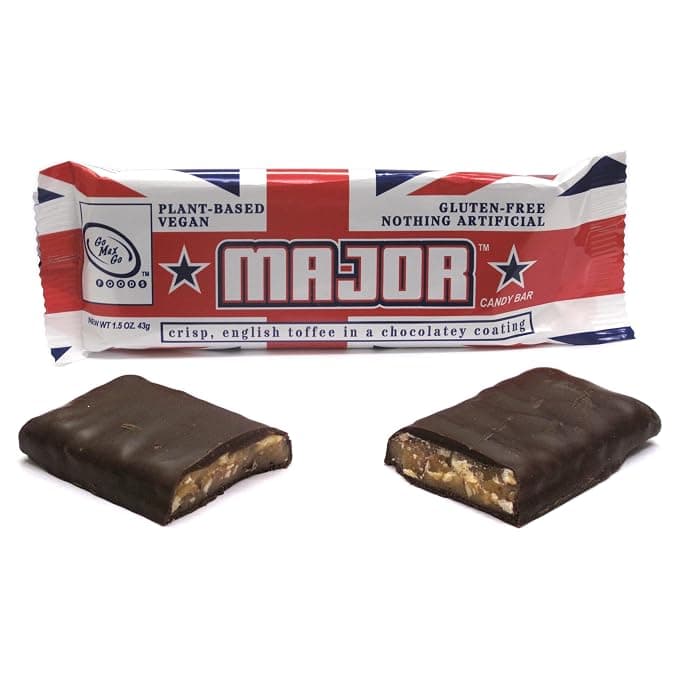 Go Max Go Foods Major English Toffee Candy Bar