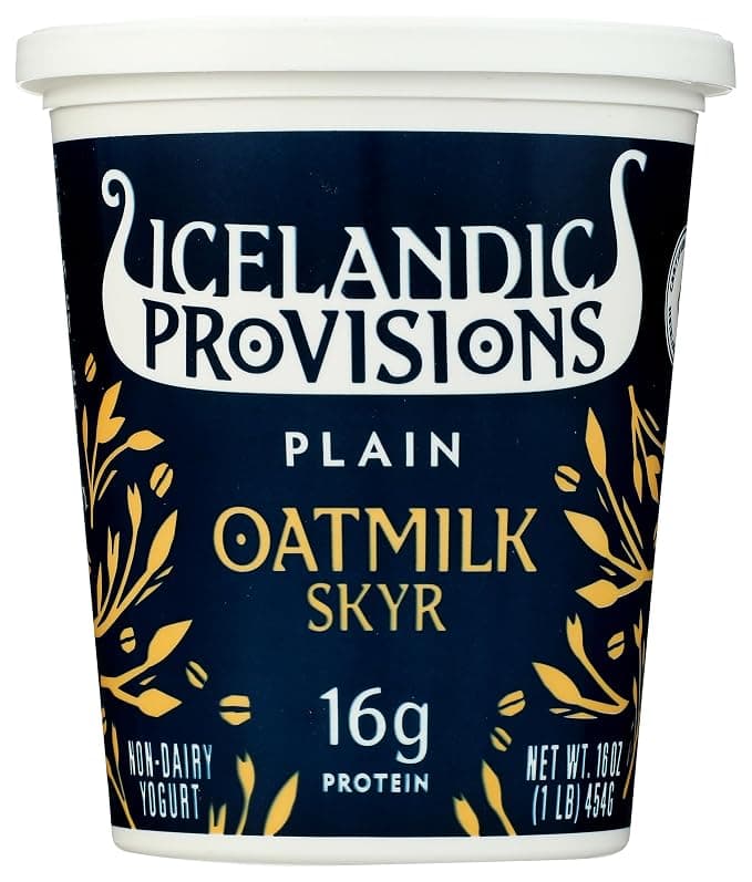 Icelandic Provisions Plain Thick & Creamy Oatmilk Skyr Non-Dairy Yogurt