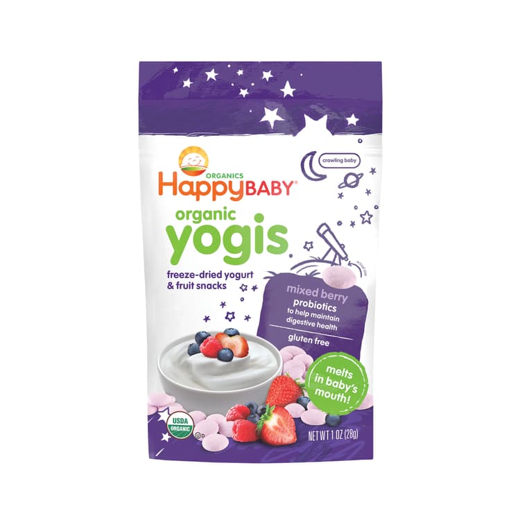 Happy Baby Organic Yogis: Mixed Berry Freeze-Dried Yogurt & Fruit Snacks