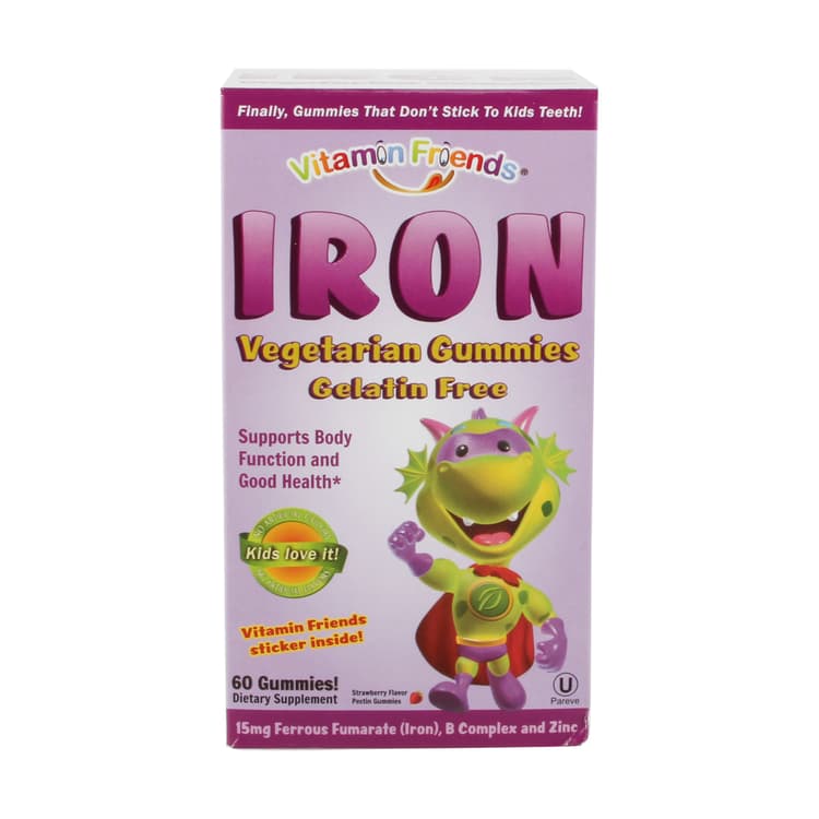 Iron Strawberry Gummies, 60 Gummies